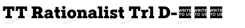 TT Rationalist Trl D字体转换